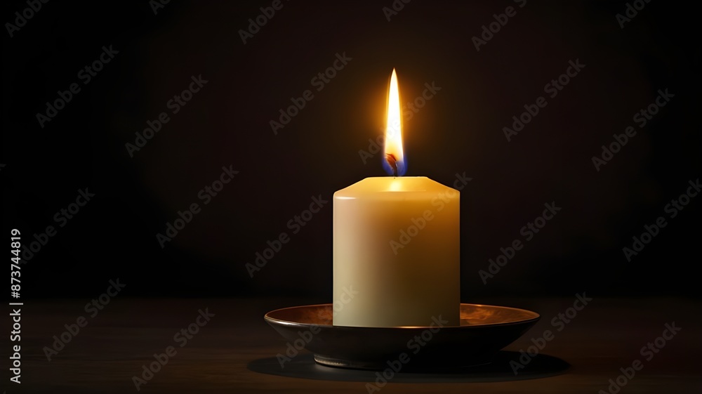 A candlelight of a dark background A candlelight of a dark background