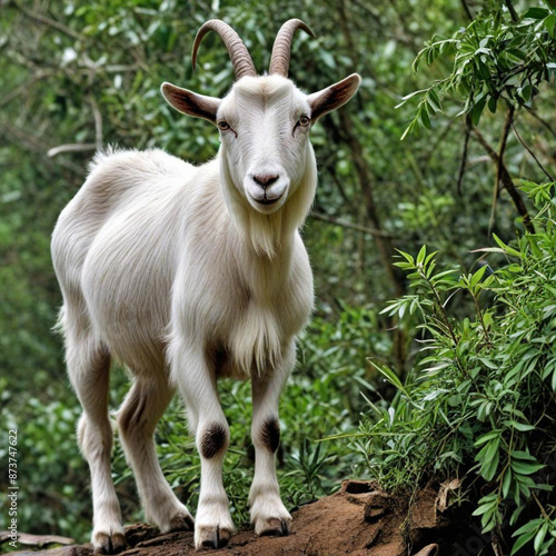 goat on the meadow