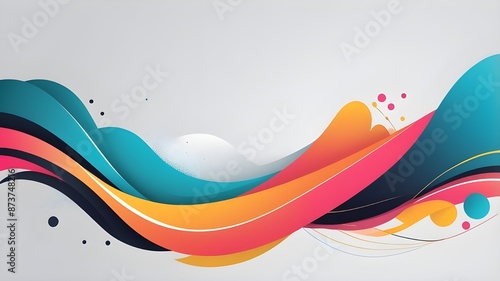 abstract colorful wave background