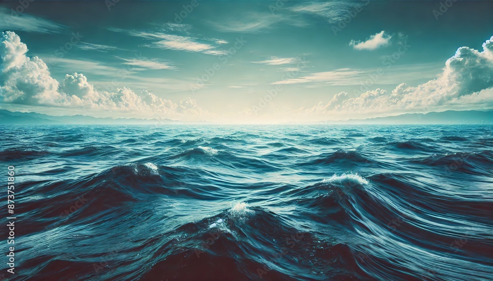 Fototapeta premium waves and clouds