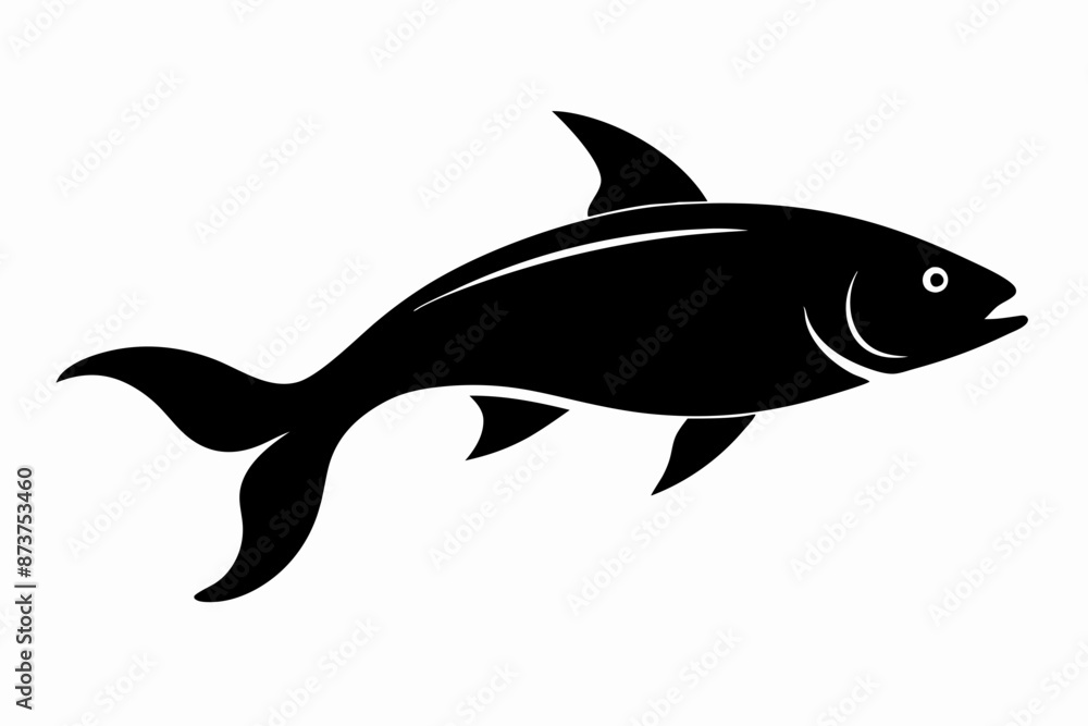 Fish vector illustration, hilsa isolated on white, hilsa silhouette, hilsa vector art Fish vector illustration, hilsa isolated on white, hilsa silhouette, hilsa vector art