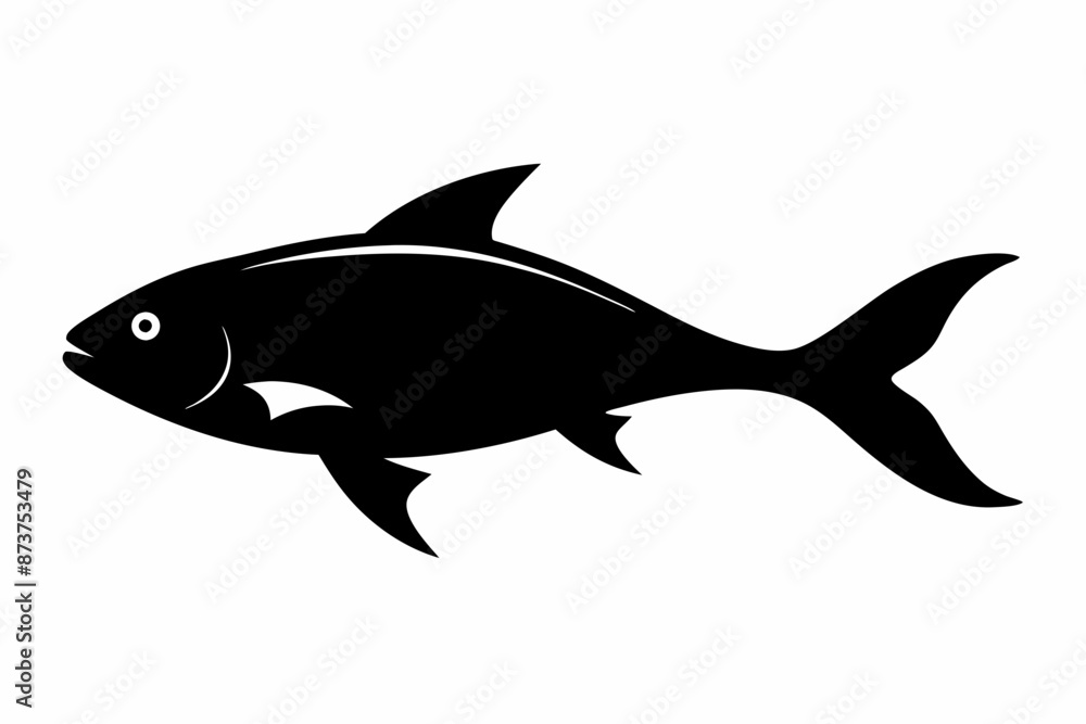 Fish vector illustration, hilsa isolated on white, hilsa silhouette, hilsa vector art Fish vector illustration, hilsa isolated on white, hilsa silhouette, hilsa vector art
