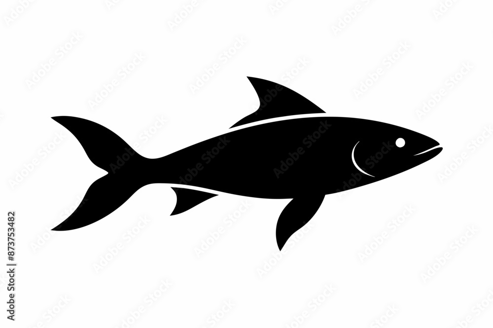 Fish vector illustration, hilsa isolated on white, hilsa silhouette, hilsa vector art Fish vector illustration, hilsa isolated on white, hilsa silhouette, hilsa vector art