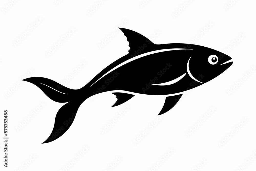 Fish vector illustration, hilsa isolated on white, hilsa silhouette, hilsa vector art Fish vector illustration, hilsa isolated on white, hilsa silhouette, hilsa vector art