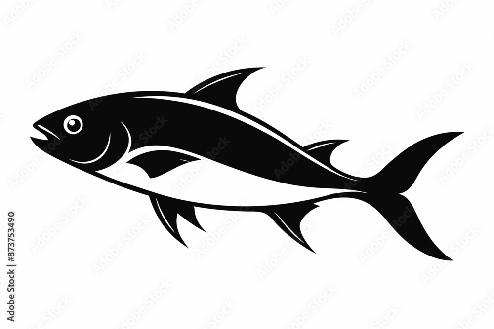 Fish vector illustration, hilsa isolated on white, hilsa silhouette, hilsa vector art Fish vector illustration, hilsa isolated on white, hilsa silhouette, hilsa vector art