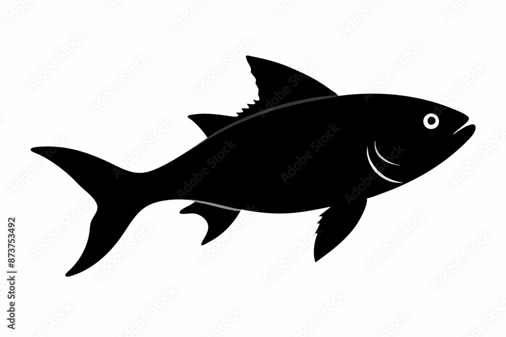 Fish vector illustration, hilsa isolated on white, hilsa silhouette, hilsa vector art Fish vector illustration, hilsa isolated on white, hilsa silhouette, hilsa vector art