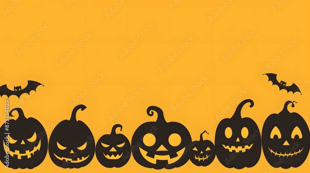 scary pumpkin silhouette for haloween concept scary pumpkin silhouette for haloween concept