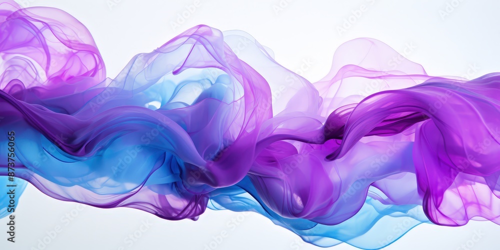 Abstract Purple and Blue Fabric Swirling Abstract Purple and Blue Fabric Swirling