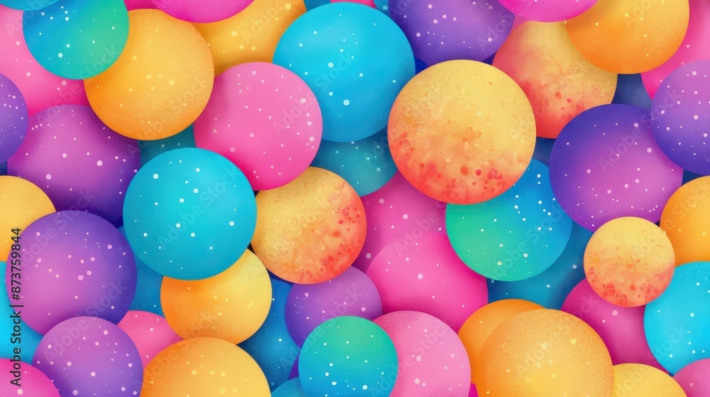 Trendy 3D sphere stippled abstract background with handdrawn geometric texture and halftone retro colors. Trendy 3D sphere stippled abstract background with handdrawn geometric texture and halftone retro colors.