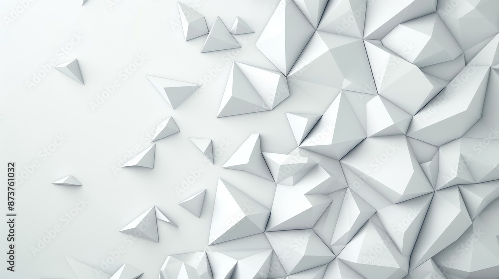 Minimalistic white 3D backdrop with geometric patterns for modern digital designs. Minimalistic white 3D backdrop with geometric patterns for modern digital designs.