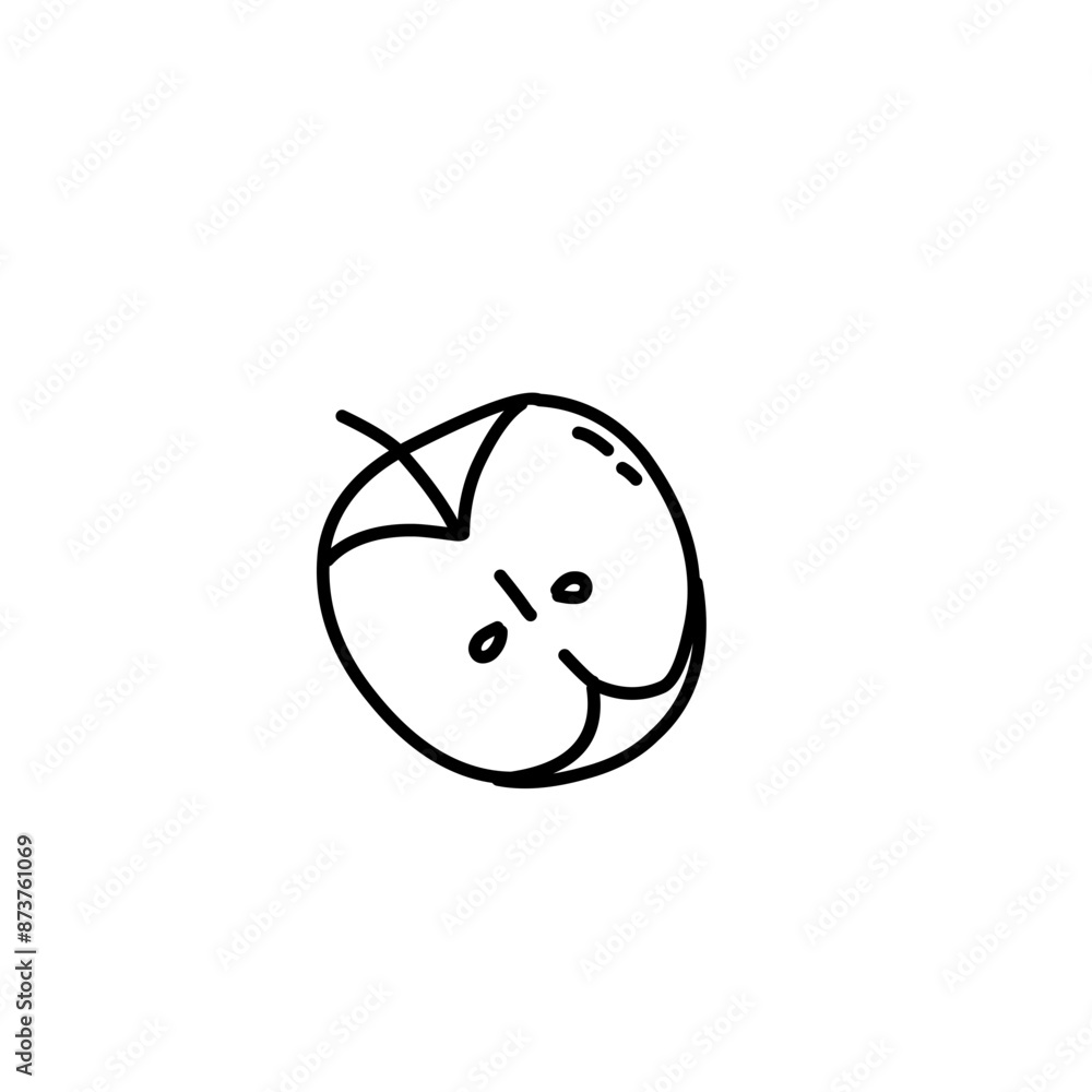 Obraz premium Apple outline 