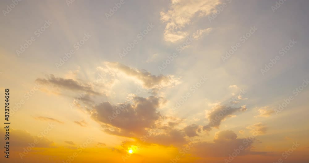 Timelapse sunset sky bottom view of sky sunset in the sky Timelapse sunset sky bottom view of sky sunset in the sky