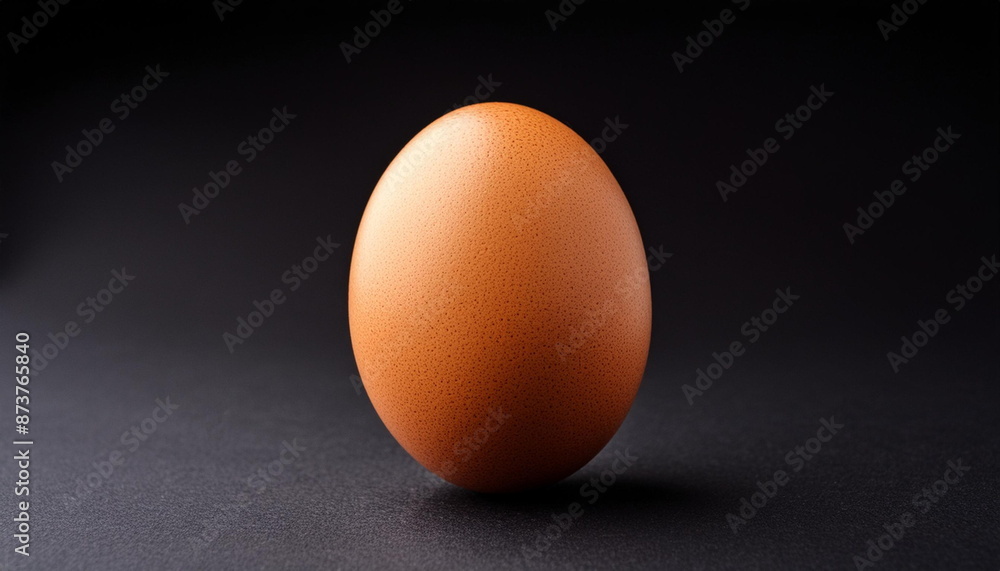 raw chiken egg on white background