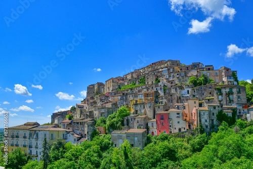 The italian village of Pietravairano in Campania.