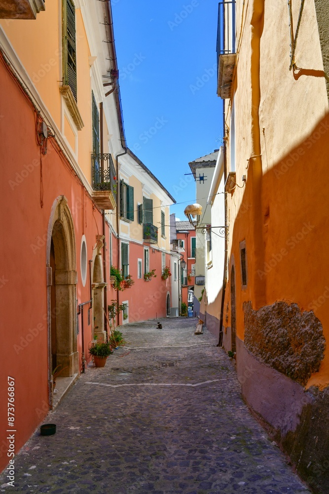 Fototapeta premium The italian village of Pietravairano in Campania.