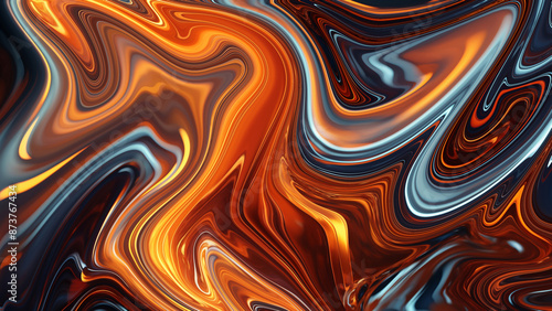 4K Texture of abstract fluid art. background made of abstract paint mixed with effects. artwork in liquid acrylic using haphazardly blended pigments. Suitable for backgrounds and posters. Abundant hue