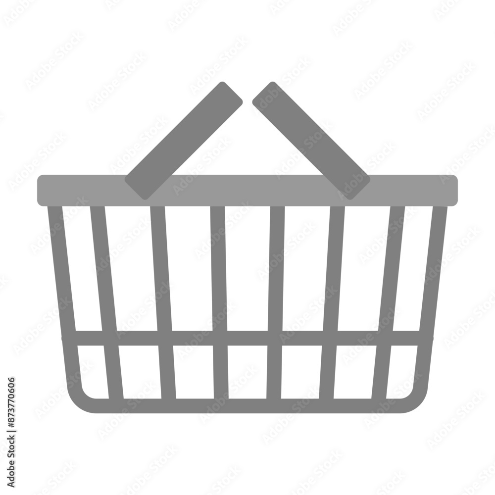 Shopping Basket Vector Flat Icon Design Shopping Basket Vector Flat Icon Design