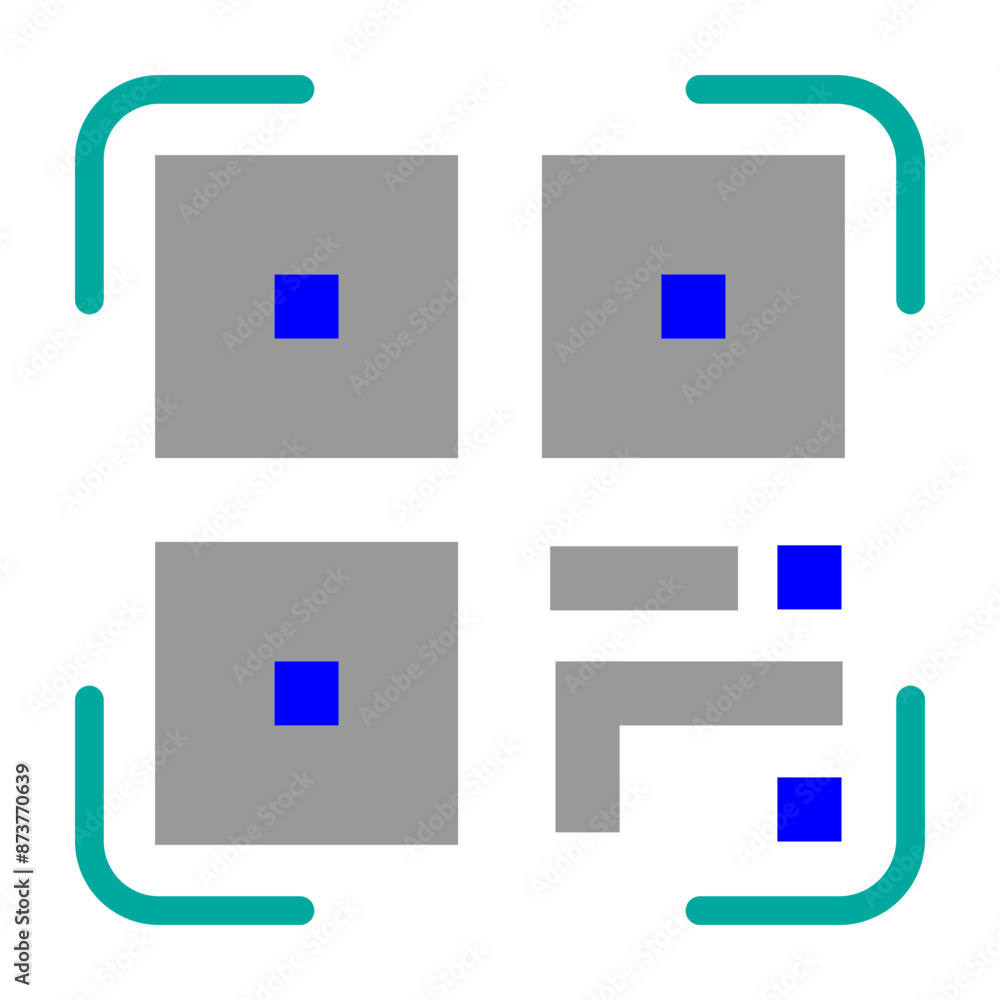 Qr Code Vector Flat Icon Design Qr Code Vector Flat Icon Design