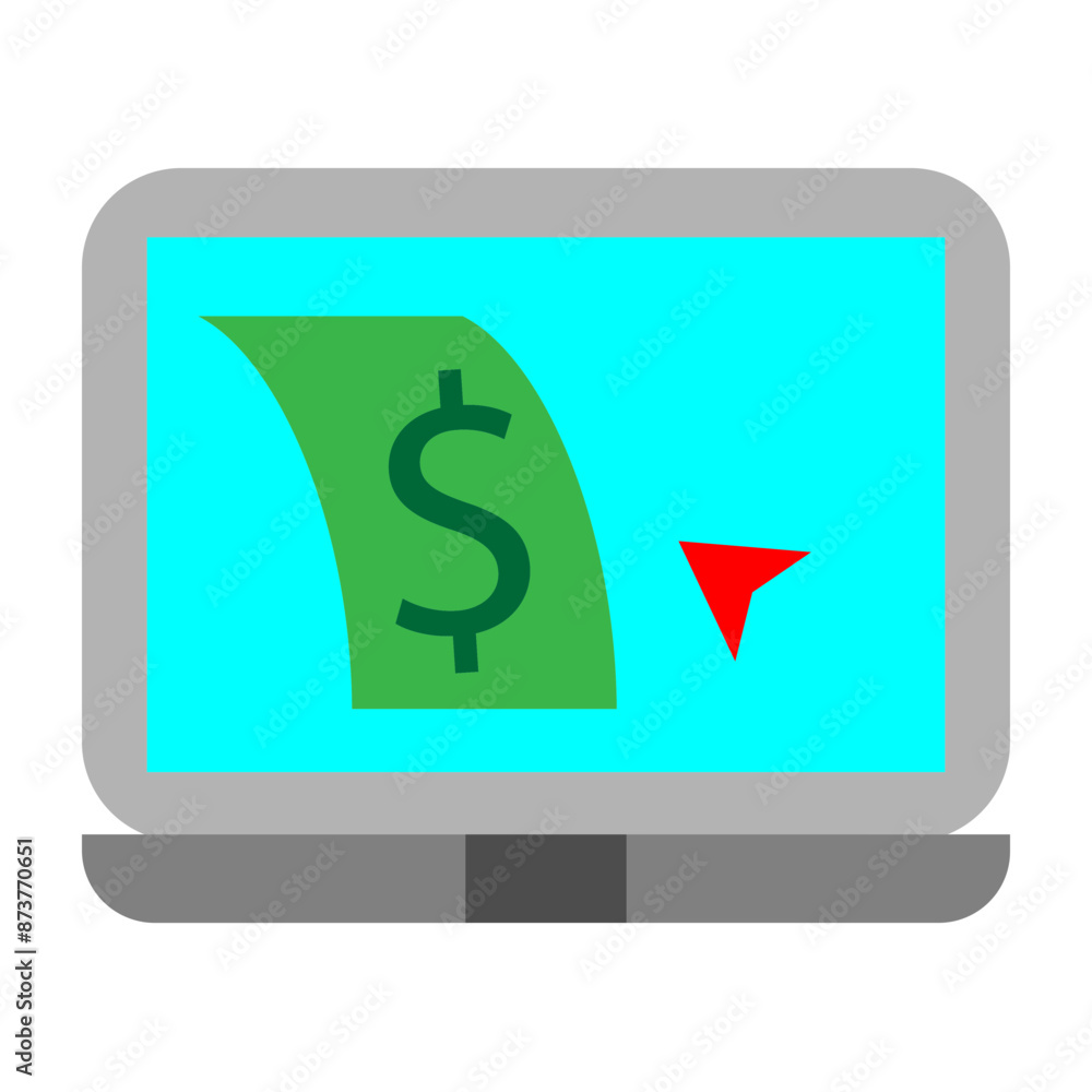 Online Payment Vector Flat Icon Design Online Payment Vector Flat Icon Design