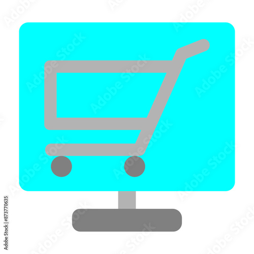 Online Store Vector Flat Icon Design