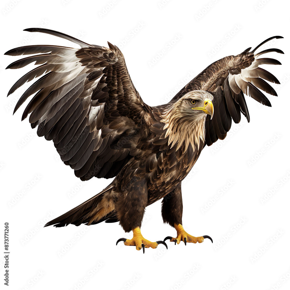 Fototapeta premium Eagle isolated on transparent background