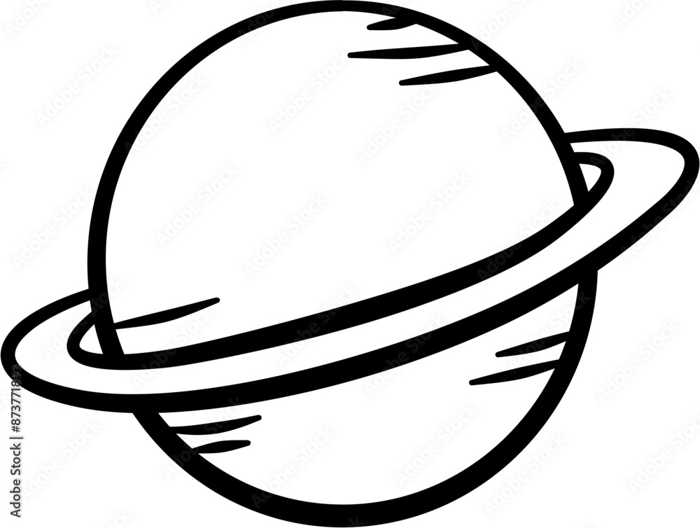 Saturn outline Saturn outline