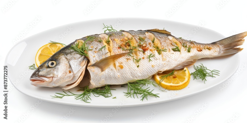 Grilled fish with lemon and dill Grilled fish with lemon and dill