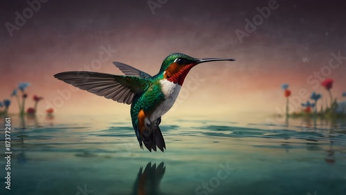 A jazz piece inspired by the unpredictable zigzagging flight of a hummingbird ai_generated
