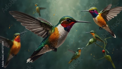 A jazz piece inspired by the unpredictable zigzagging flight of a hummingbird ai_generated