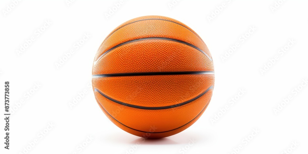 Fototapeta premium Basketball on a White Background