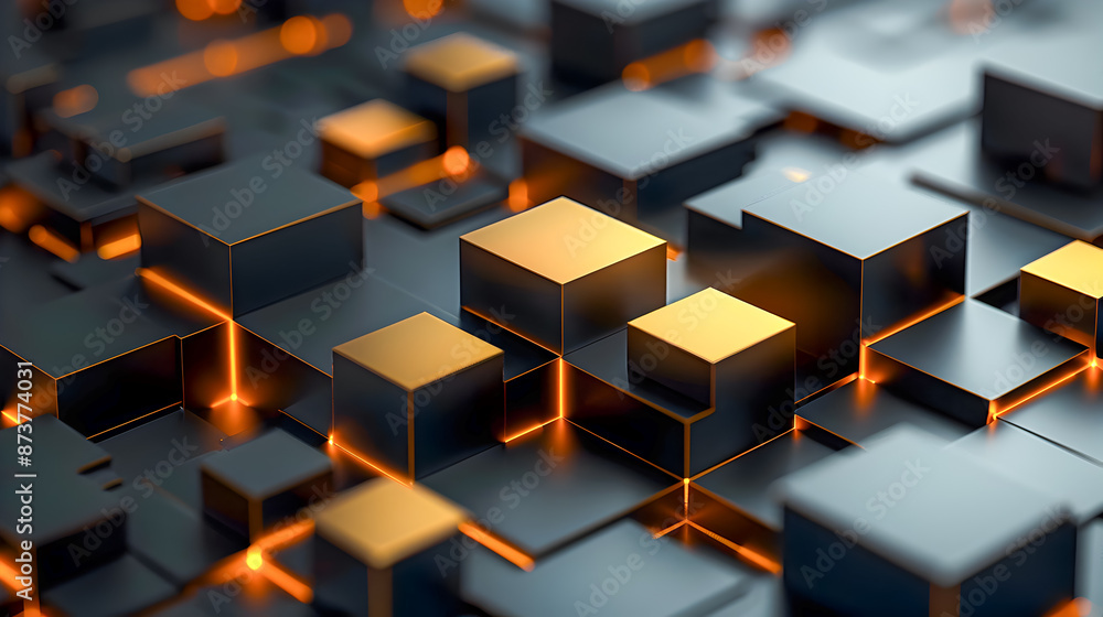 Elegant black and gold abstract background with minimal isometric geometric shapes precise axonometric projections sleek architectural style and Constructivist design Elegant black and gold abstract background with minimal isometric geometric shapes precise axonometric projections sleek architectural style and Constructivist design