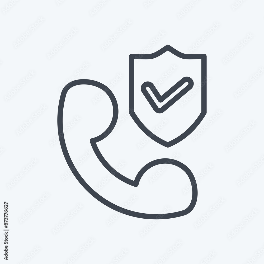 Icon Save Support. related to Finance symbol. line style. simple design editable. simple illustration Icon Save Support. related to Finance symbol. line style. simple design editable. simple illustration