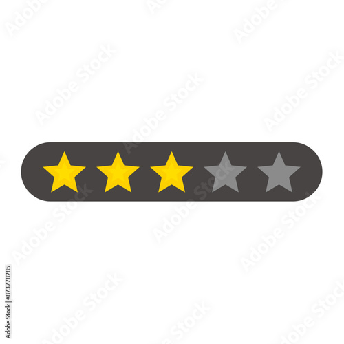 Star Rating Review Vector Icon