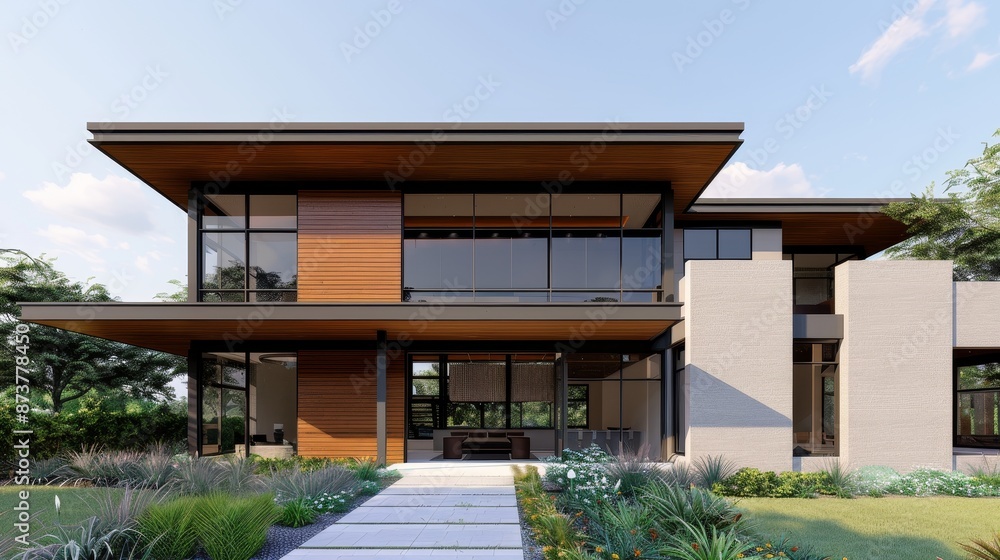 Architectural masterpiece, a contemporary edifice with sleek lines and innovative design, surrounded by lush greenery, emphasizing modern development Architectural masterpiece, a contemporary edifice with sleek lines and innovative design, surrounded by lush greenery, emphasizing modern development