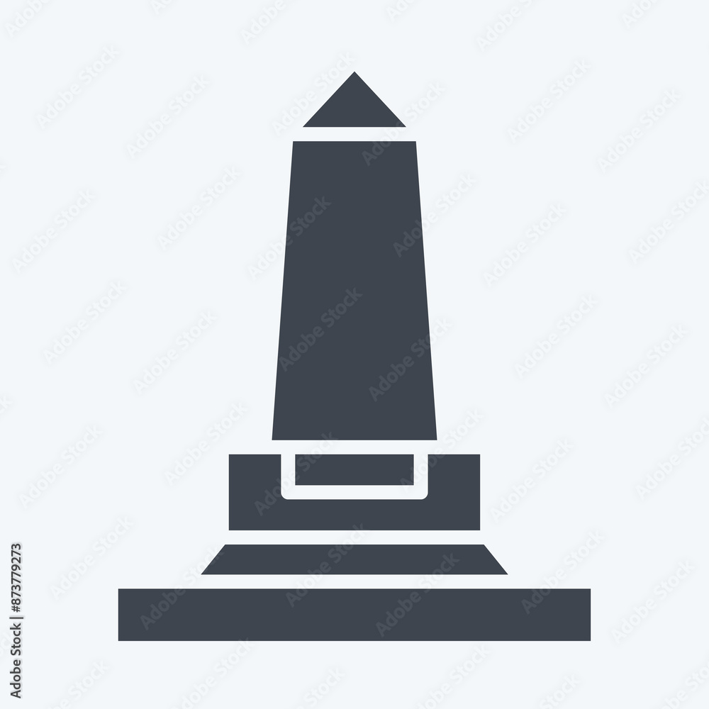 Icon Wellington Monument. related to Ireland symbol. glyph style. simple design editable. simple illustration Icon Wellington Monument. related to Ireland symbol. glyph style. simple design editable. simple illustration