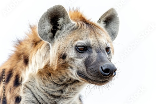 Hyena, isolated on white