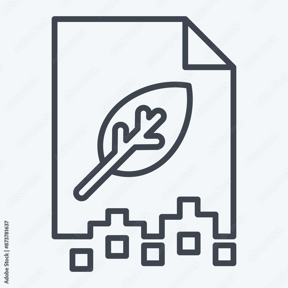 Icon Biodegradable 2. related to Plastic Pollution symbol. line style. simple design editable. simple illustration Icon Biodegradable 2. related to Plastic Pollution symbol. line style. simple design editable. simple illustration