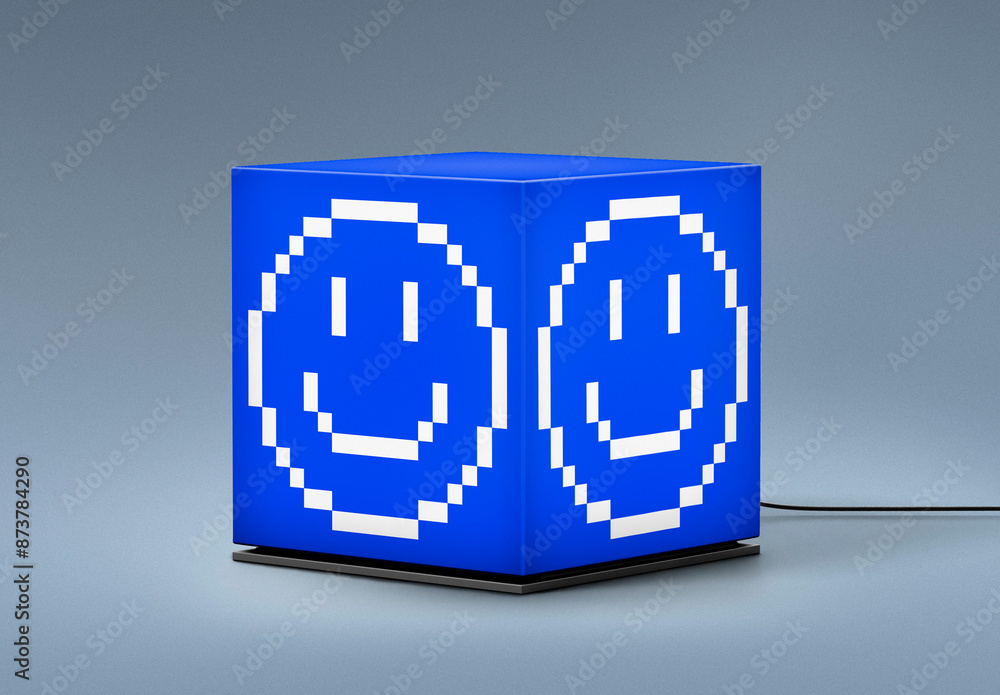 Cube Light Box Mockup With Generative AI Stock Template | Adobe Stock
