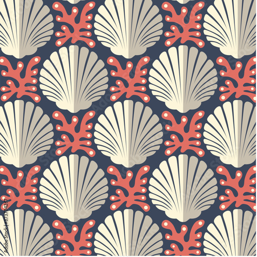 Beautiful Seashells Designs in Fabric, Wallpaper and Textures