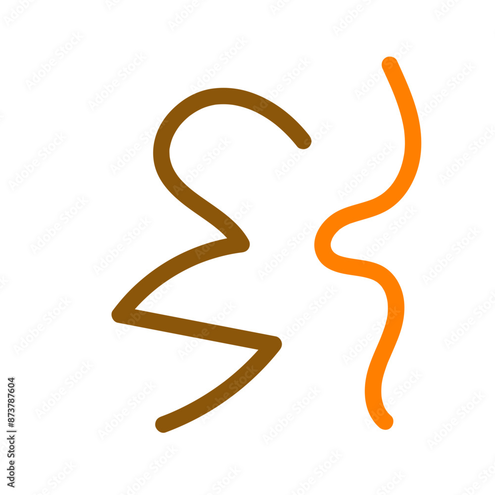 Abstract lines Squiggly vector Abstract lines Squiggly vector