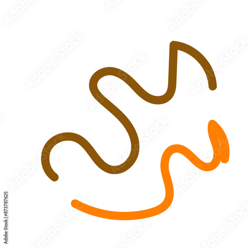 Wallpaper Mural Abstract lines Squiggly vector  Torontodigital.ca