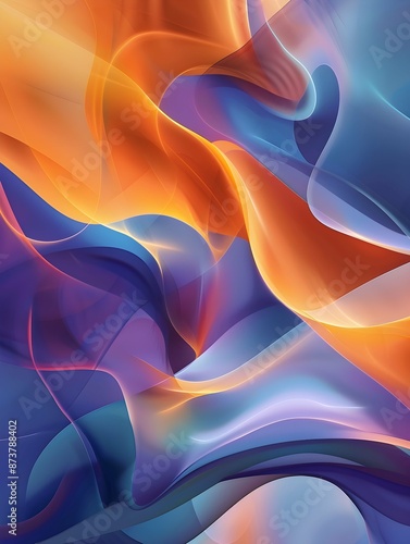 Abstract background with smooth shapes 