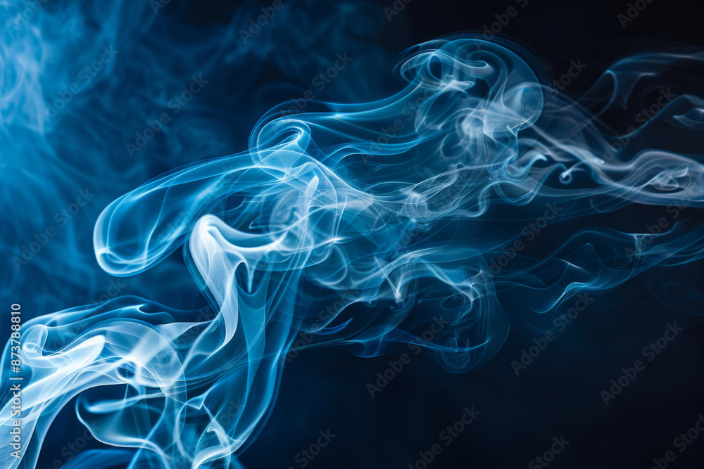 Smoke on black background Smoke on black background