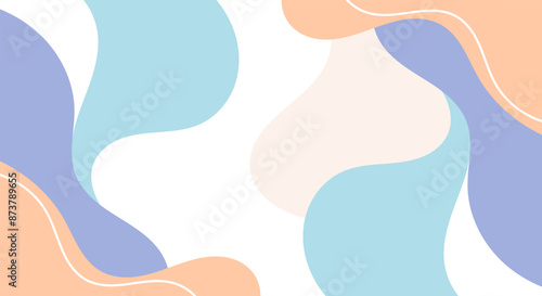 Flat design pastel background