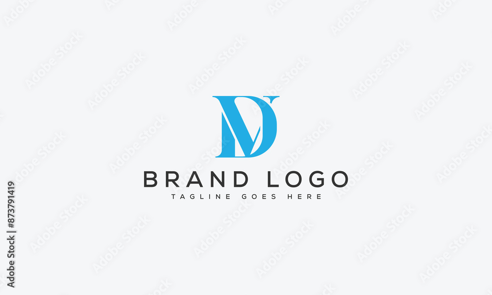 letter DV logo design vector template design for brand. Stock Vector ...