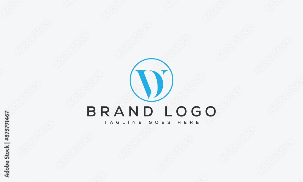 letter DV logo design vector template design for brand. letter DV logo design vector template design for brand.