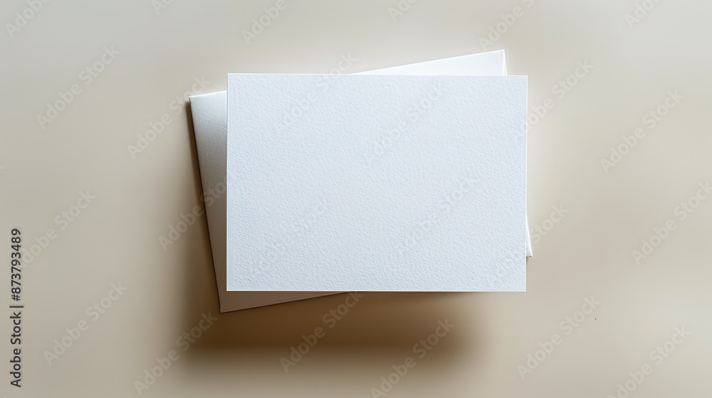 blank card on a white background blank card on a white background
