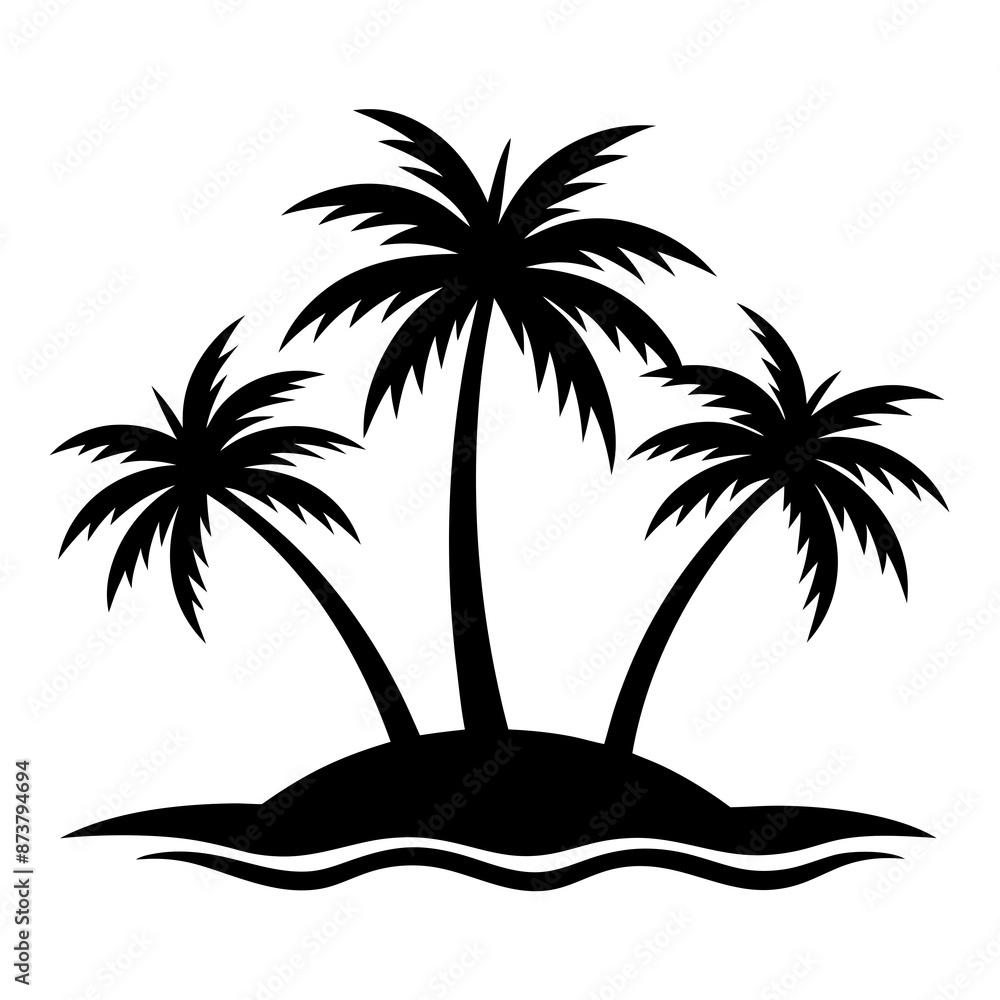 Beautiful seaside view with some coconut palm.
Beautiful seaside view with some coconut palm.