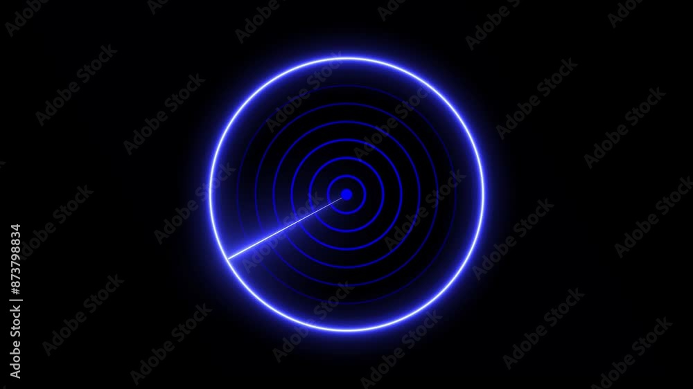 Glowing Neon ship radar and plane radar icon screen location searching animation background. Glowing Neon ship radar and plane radar icon screen location searching animation background.