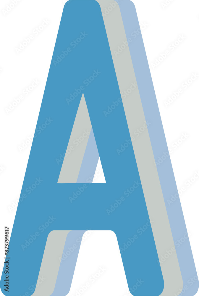 Retro alphabet letter A Retro alphabet letter A